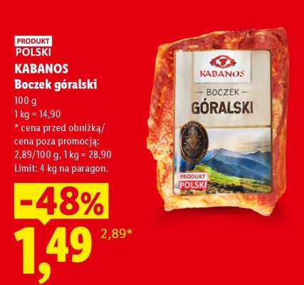 KABANOS Boczek góralski