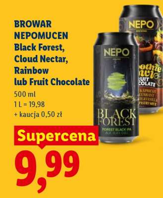 BROWAR NEPOMUCEN Black Forest, Cloud Nectar, Rainbow lub Fruit Chocolate