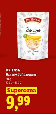 DR. ENSA Banany liofilizowane