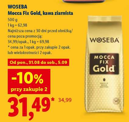 WOSEBA Mocca Fix Gold, kawa ziarnista