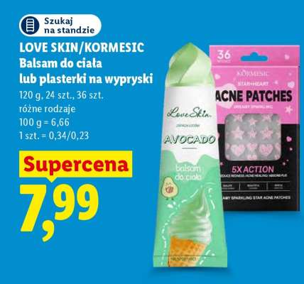 LOVE SKIN/KORMESIC Balsam do ciała lub plasterki na wypryski