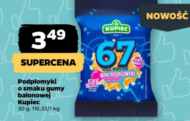 Podpłomyki o smaku gumy balonowej Kupiec