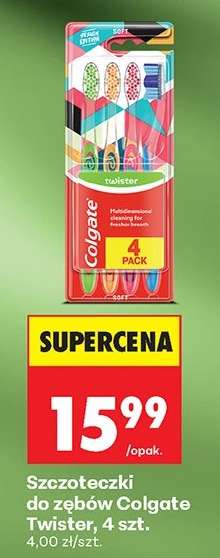 Szczoteczki do zębów Colgate Twister, 4 szt.