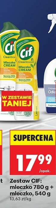 Zestaw CIF: mleczko 780 g + mleczko, 540 g