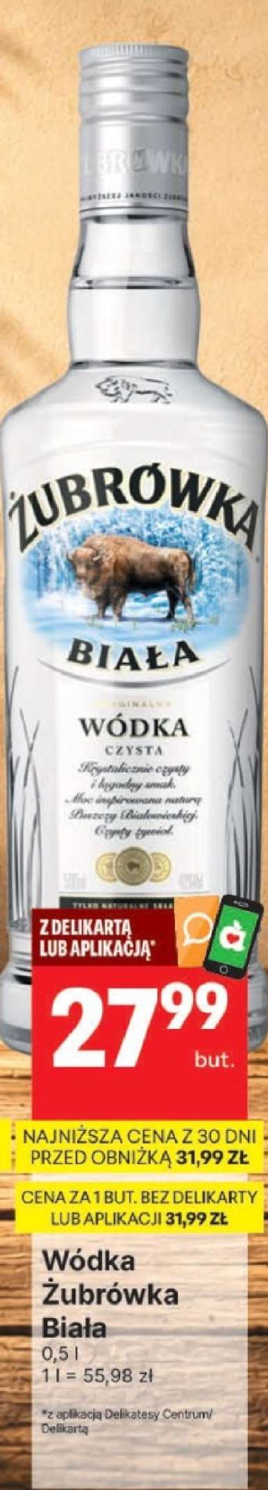 Wódka Żubrówka Biała