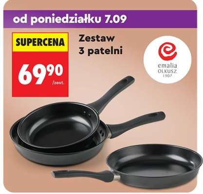 Zestaw 3 patelni