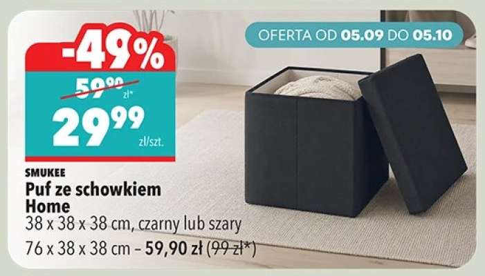 Puf ze schowkiem Home