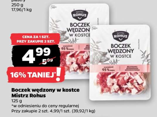Boczek wędzony w kostce Mistrz Rohus