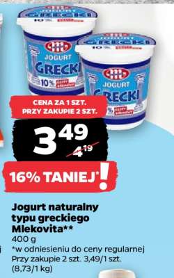Jogurt naturalny typu greckiego Mlekovita