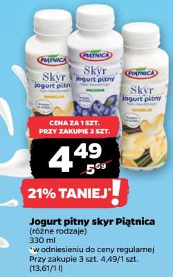 Jogurt pitny Skyr Piątnica