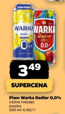 Piwo Warka Radler 0,0%