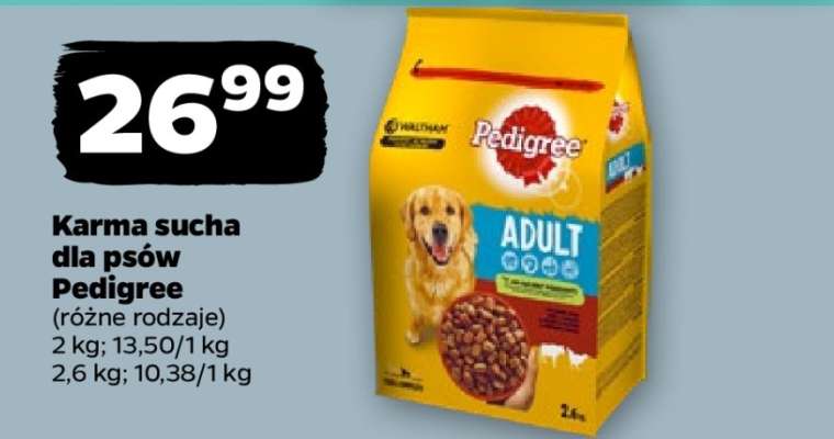 Karma sucha dla psów Pedigree