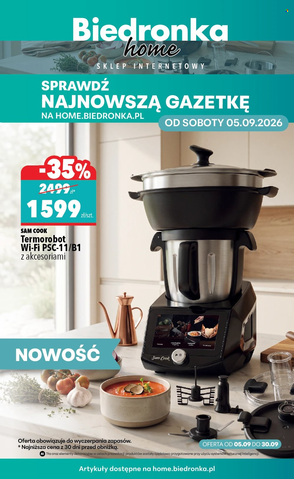 Gazetka Biedronka - 5.9.2026. - 30.9.2026.. Strona 1