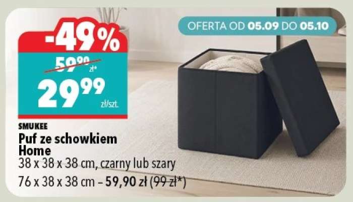 Puf ze schowkiem Home