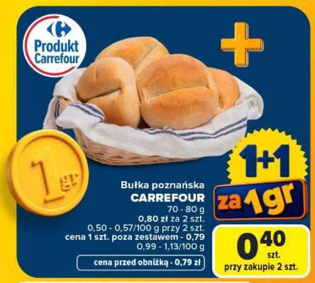 Bułka poznanska Carrefour