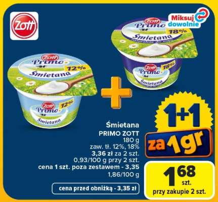 Śmietana PRIMO ZOTT
