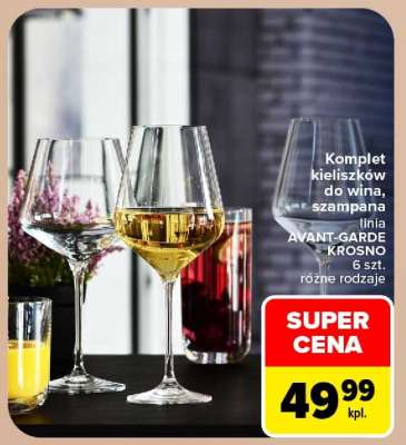 Komplet kieliszków do wina, szampana