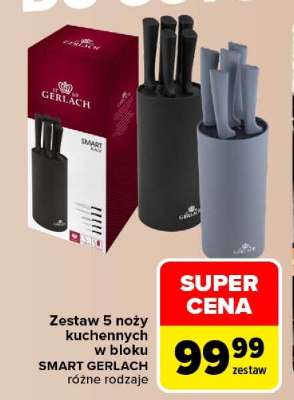Zestaw 5 noży kuchennych w bloku