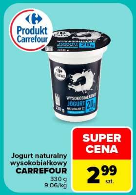 Jogurt naturalny wysokobiałkowy CARREFOUR