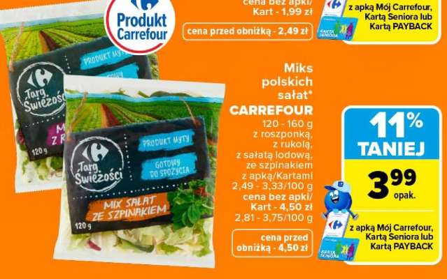 Miks polskich sałat CARREFOUR