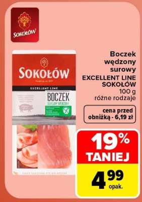 Boczek wędzony surowy EXCELLENT LINE SOKOŁÓW