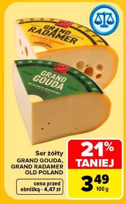 Ser żółty GRAND GOUDA, GRAND RADAMER OLD POLAND