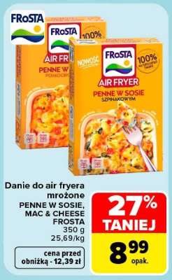 FROSTA AIR FRYER PENNE W SOSIE, MAC & CHEESE