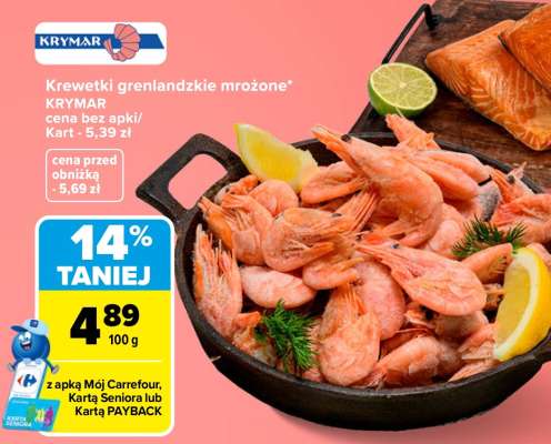 Krewetki grenlandzkie mrożone