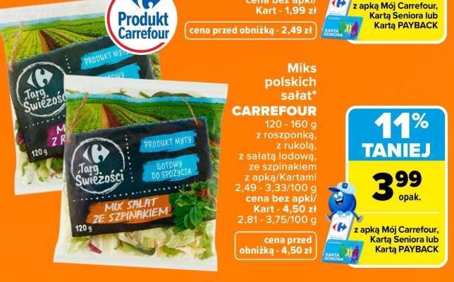 Miks polskich sałat CARREFOUR