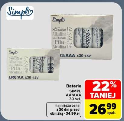 Baterie SIMPL AA/AAA