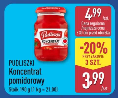 PUDLISZKI Koncentrat pomidorowy