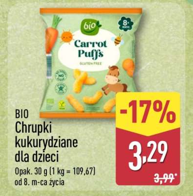 BIO Chrupki kukurydziane dla dzieci
