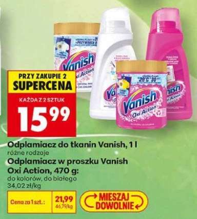 Odplamiacz do tkanin Vanish, 1 l
