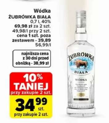 Wódka Żubrówka Biała