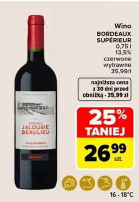 Wino BORDEAUX SUPÉRIEUR