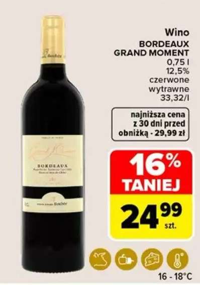 Wino BORDEAUX GRAND MOMENT