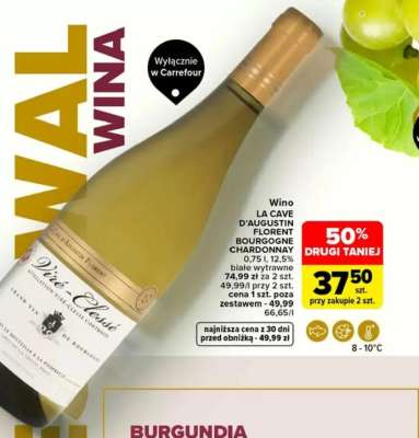 Wino LA CAVE D'AUGUSTIN FLORENT BOURGOGNE CHARDONNAY