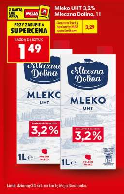 Mleko UHT 3,2% Mleczna Dolina, 1l