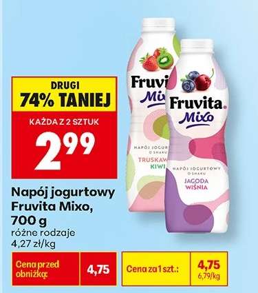 Napój jogurtowy Fruvita Mixo, 700 g
