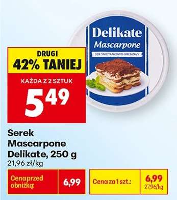 Serek Mascarpone Delikate 250 g