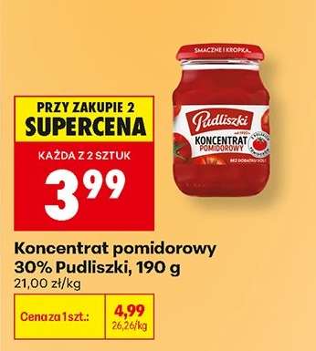 Koncentrat pomidorowy 30% Pudliszki, 190 g