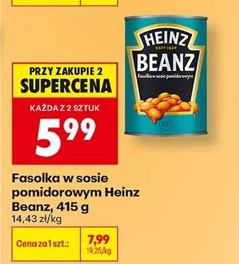 Fasolka w sosie pomidorowym Heinz Beanz, 415 g