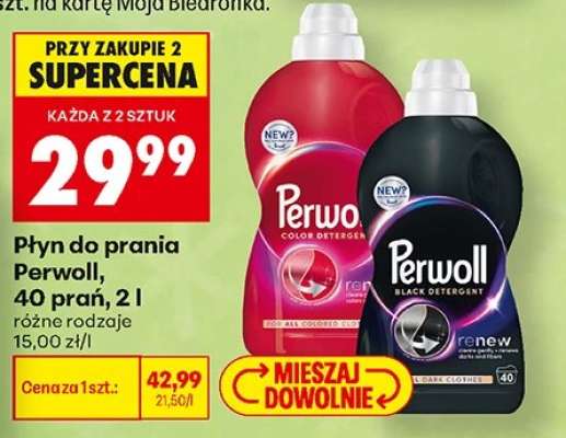 Płyn do prania Perwoll, 40 prań, 2 l