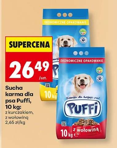 Sucha karma dla psa Puffi, 10 kg