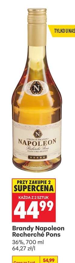 BRANDY NAPOLEON RECHERCHÉ PONS