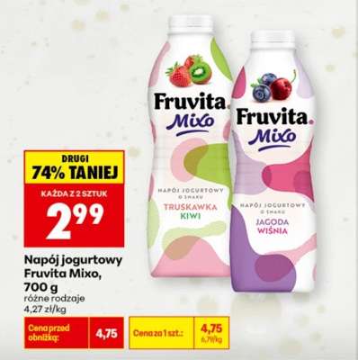 Napój jogurtowy Fruvita Mixo