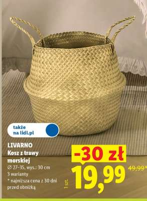 LIVARNO Kosz z trawy morskiej