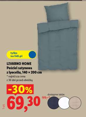 LIVARNO HOME Pościel satynowa z lyocellu, 140 x 200 cm