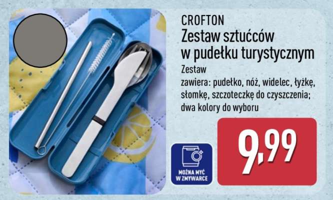 CROFTON Zestaw sztućców w pudełku turystycznym