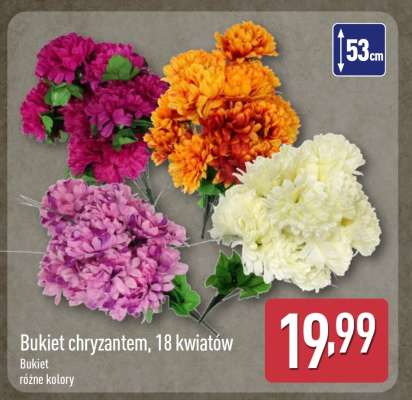 Bukiet chryzantem, 18 kwiatów